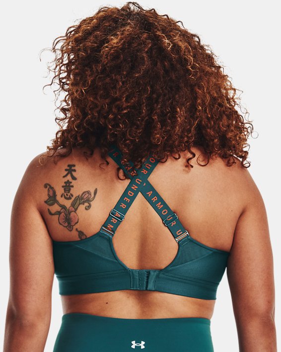 Women's UA Infinity High Sports Bra in Blue image number 7